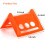 ZENFUN 20 Pack Corner Edge Protectors, Plastic Orange Cargo Edge 2