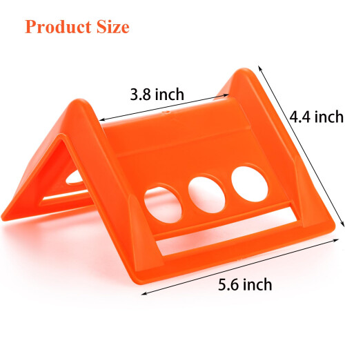 ZENFUN 20 Pack Corner Edge Protectors, Plastic Orange Cargo Edge 1