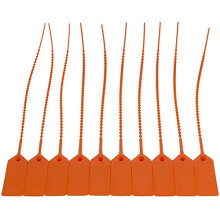 FSSS Ltd FIRE EXTINGUISHER SECURITY SUITCASE TAG TIES TAMPER SEALS x 25 (ORANGE)