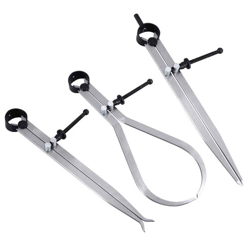 Big Horn 19053C 3 Pieces 8-Inch Spring Caliper/Divider Set 1