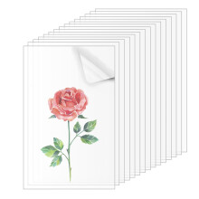 Gsrhzd Perspex Sheet, 15PCS 100 x 150MM Clear Acrylic Perspex Plastic Sheet 1MM Thick Transparent for Picture Frame, Painting, DIY Craft, Display