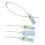 White Barcode 380mm Plastic Tamper Seals. Tracktor Truck Numbered Tags Pull Ties Anti-Tamper (100) 2