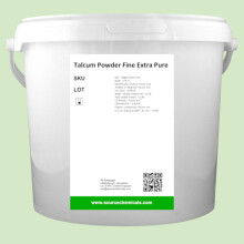 Talcum Powder, Fine and Extra Pure, Source Chemicals Ltd, 1Kg, Bucket