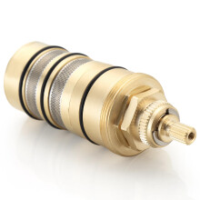 130156 Thermostatic Cartridge Replacement for Moen Shower Valve, Brass, Precise Temperature Control