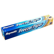 Reynolds Freezer Paper, Plastic Coated, 50 Sq Ft | Ideal for Wrapping Meat and Produce in The Freezer | Other Uses: Patchwork and Quilting, Machine E