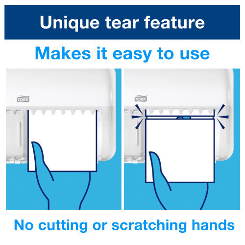 Tork Toilet Paper Roll Wall Mounted Dispenser Black T4, Compact, Elevation Range, 557008 2