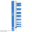 Doblit 156cm Poly Post Extra Tall 5FT Plastic Fencing Stake | Reinforced Mobile 5