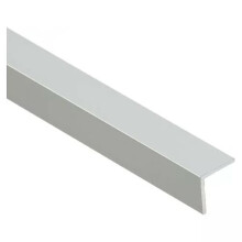 Aluminum Anodised Angle Equal-Sided Trim, Angle Bar, Corner Strip Protector, Straight Edge, Multiple Sizes 1 Metre GOLD and SILVER TMW Profiles (Silv