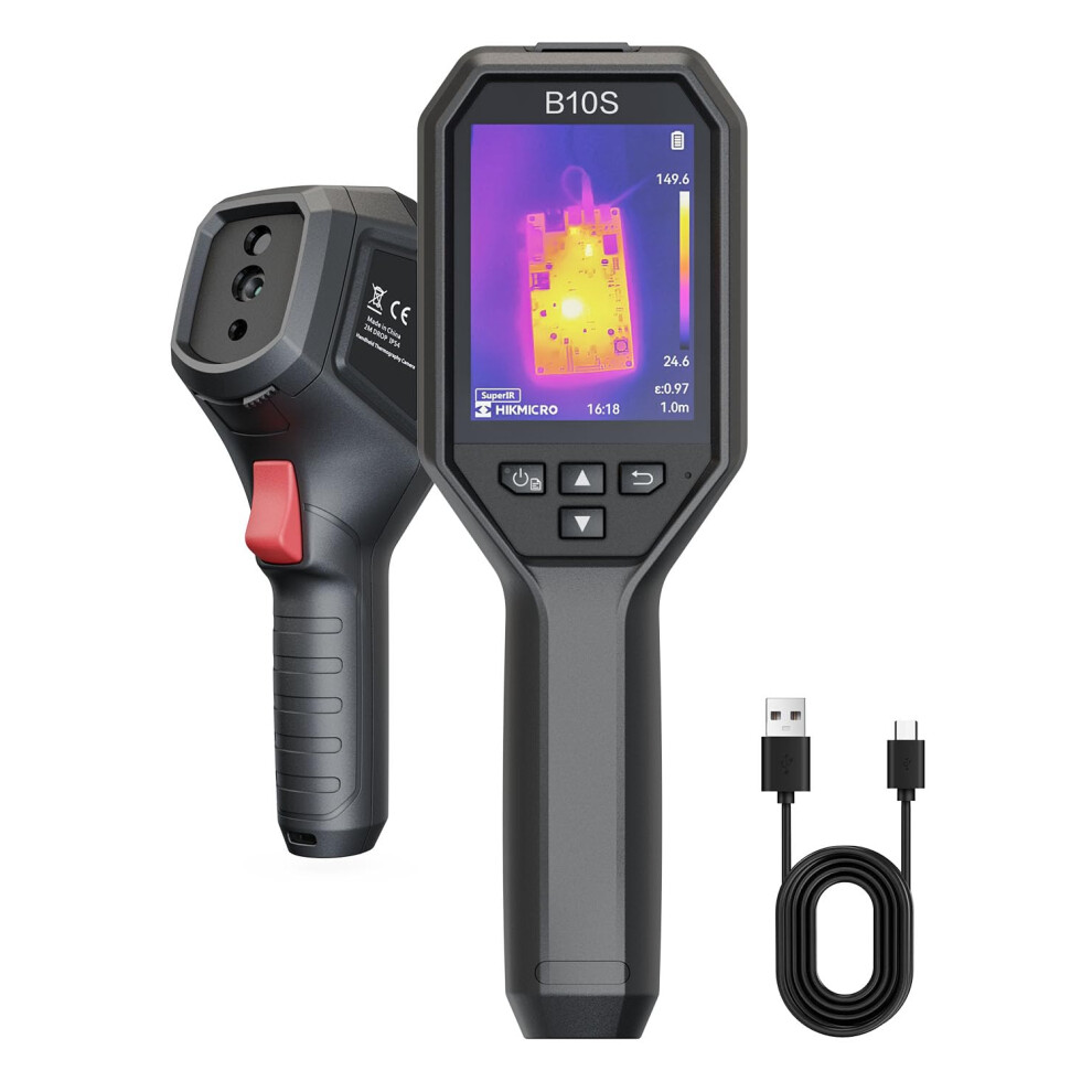 Hikmicro B10s Thermal Camera 256 X 192 Ir Resolution With 2Mp Visual Camera, Superscene, Thermal Imaging Camera For Home Inspection, With 3.2" 640 48797719
