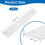 sourcing map 6061 Aluminum Square Flat Bar, 3Pcs 12 x 50 x 254mm 2
