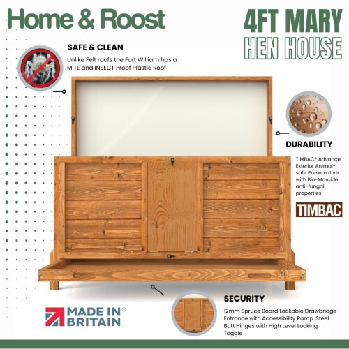 Mary Hen House Chicken Coops (4ft Mary) 2
