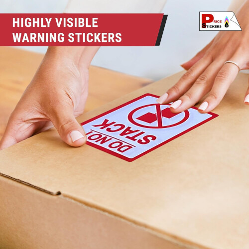 Pack of 500 'Do Not Stack' Packing Stickers/Sticky Labels - Other Quantities Available from This Listing 2