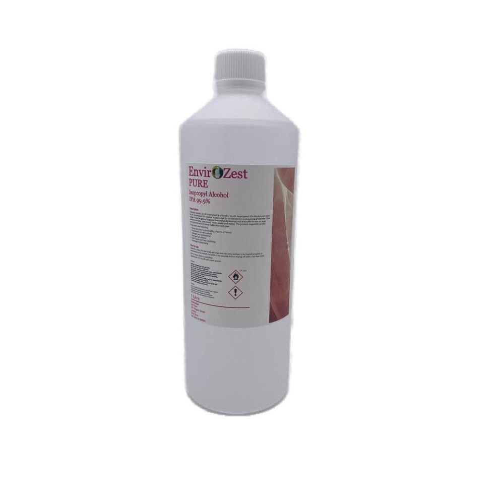Envirozest 1Ltr Isopropyl Alcohol, Rubbing Alcohol