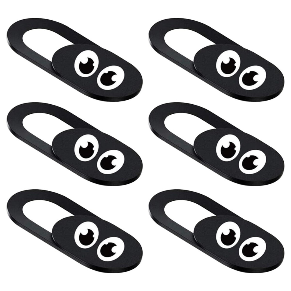 6Pcs Ultra Thin Webcam Cover For Laptop And Tablet Privacy Protection, Multidevice Compatible Black 9113335752139