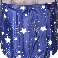 (Starry Blue) Portable Bathtub Foldable Free Standing Soaking Bath Tub Adult SPA Bathtub for Student Home Camping