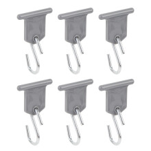 8 piezas ganchos para toldos en forma de S para autocaravana, acero inoxidable