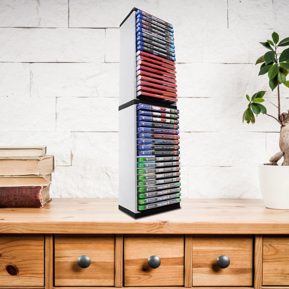 Game Disc Storage Tower Holds 36 Cases Compatible With Ps5 Ps4 Xbox Switch Vertical Organizer 9455672914475