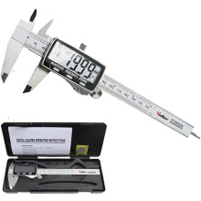 Digital Caliper,Vodlbov High Accuracy Stainless Steel 150mm/6 inch Vernier Caliper,Mm/Inch Conversion,Precision Adjustment,Electronic Caliper with Ex
