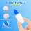 30ml Empty Plastic Eye Dripper Liquid Water Squeezable Dropper Bottle with Blue Cap Pack of 10 3