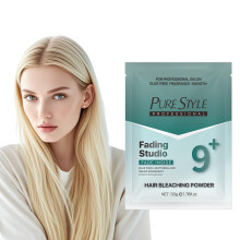 Ammonia Hair Bleach Powder with Blue Tone, Dust Fast Lift Lightener for Dark Hair 50g