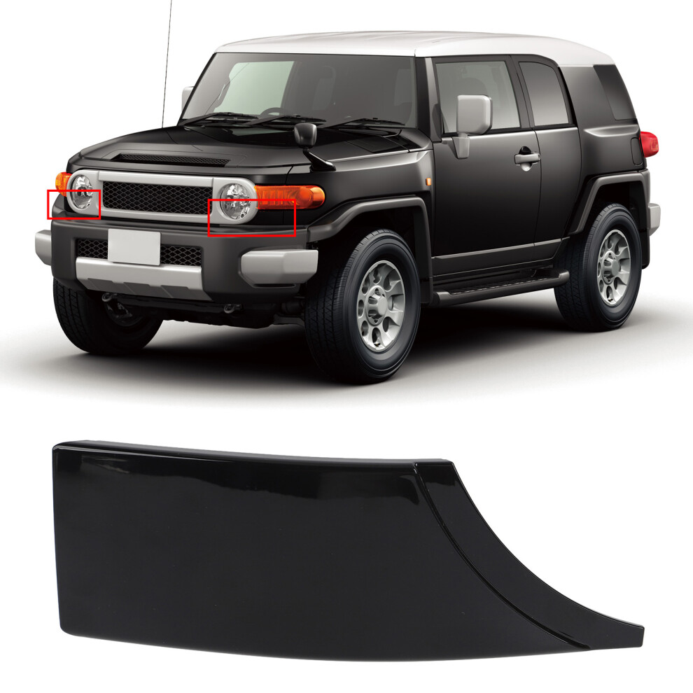 Front Bumper Filler Trim Impact-Resistant For Fj Cruiser 2007-2014 Black 4611383417833