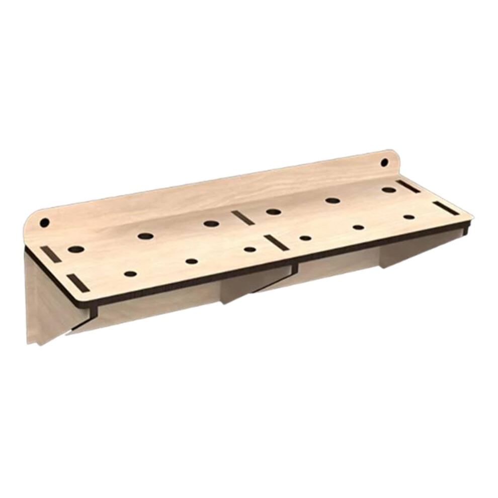 Wooden Wall Mounted Screwdriver Organizer Rack, Space Saving Tool Storage For Workbench And Garage, 22.5X7.2x7.5cm 9070919979736