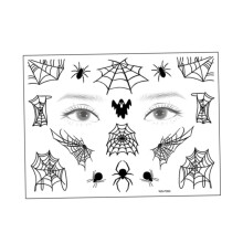 Halloween Temporary Tattoos with Realistic Spider Designs, Waterproof Body Art Sticker for Party Cosplay