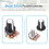 sourcing map 5Pcs WH-148 Potentiometer 3Pins B100K Ohm Linear Taper Rotary Potentiometer XH2.54 Variable Resistor Potentiometers with 5 Plastic Knobs 3