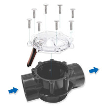 7056 Pool Valve Cover & Flapper Set