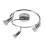 Modern Chrome Adjustable Ceiling Spotlights 3 Way Rotatable Light for Living Room Kitchen 1