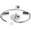 Modern Chrome Adjustable Ceiling Spotlights 3 Way Rotatable Light for Living Room Kitchen 3