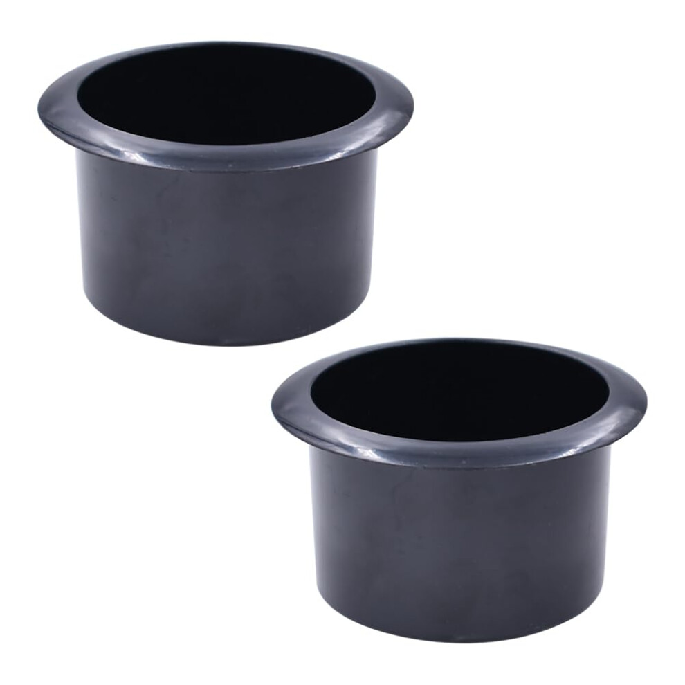2 Pcs Plastic Recessed Cup Holder Insert Spillresistant Easy Install For Car Sofa Boat Table 9455672915656