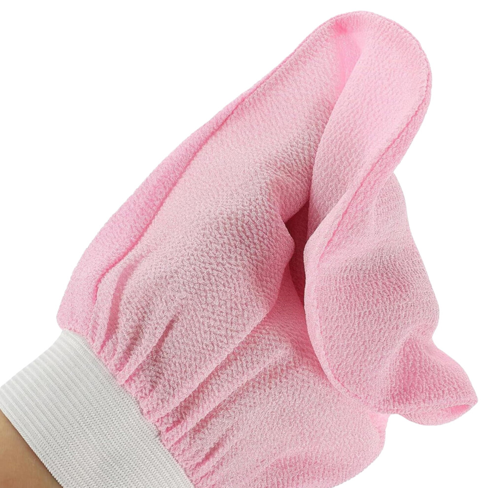 Moroccan Exfoliating Glove for Smooth Skin, Spa Quality Body Scrub Mitt, Deep Gentle Exfoliation