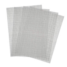 4 Pcs Stainless Steel Woven Wire Mesh Panels Metal Insect Mesh Sheet Pest Control Mesh Filter Sheet Drain Cover Mesh Fine Wire Mesh Rodent Proof Mesh