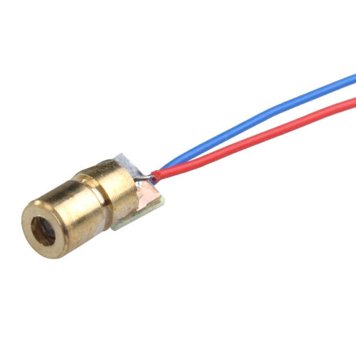 CESFONJER 15pcs 3V Red Dot Laser Head - 5mW 650nm Red Laser Diode 2