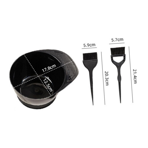 Hair Dye Brush and Bowl Set for Precise Application and Even Coverage, Salon Quality Reusable Kit 1