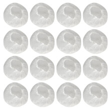 Extra Large Waterproof Disposable Shower Caps 100 Pack Clear Plastic with Secure Elastic Fit