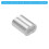 sourcing map 3/32" 2.5mm Aluminum Crimping Loop Sleeve Double Ferrule for Wire Rope Cable Line End, Silver 10pcs 4