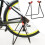 Bike  Stand with Stable Triangular Structure, Rear Wheel Clamp, Foldable Storage for Indoor 5
