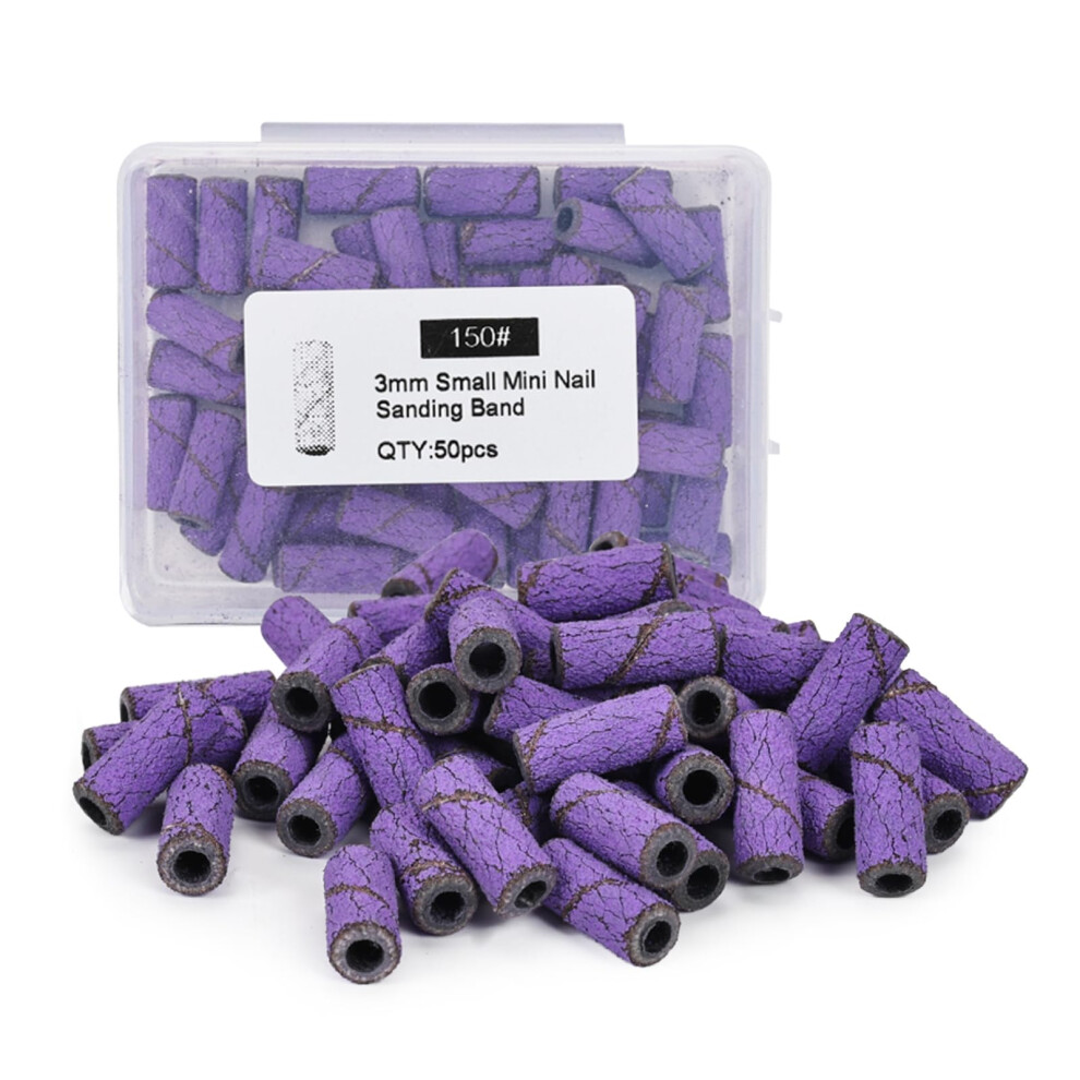 Nail Drill Bits Sanding Bands Set with Multiple Grits for Acrylic and Gel Removal Manicure Pedicure