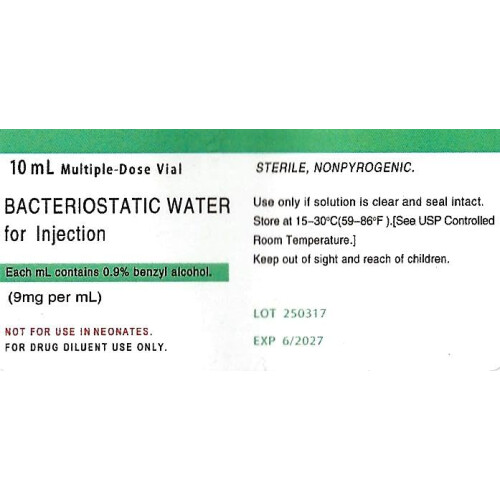 10 X Bacteriostatic Water 10ml 1