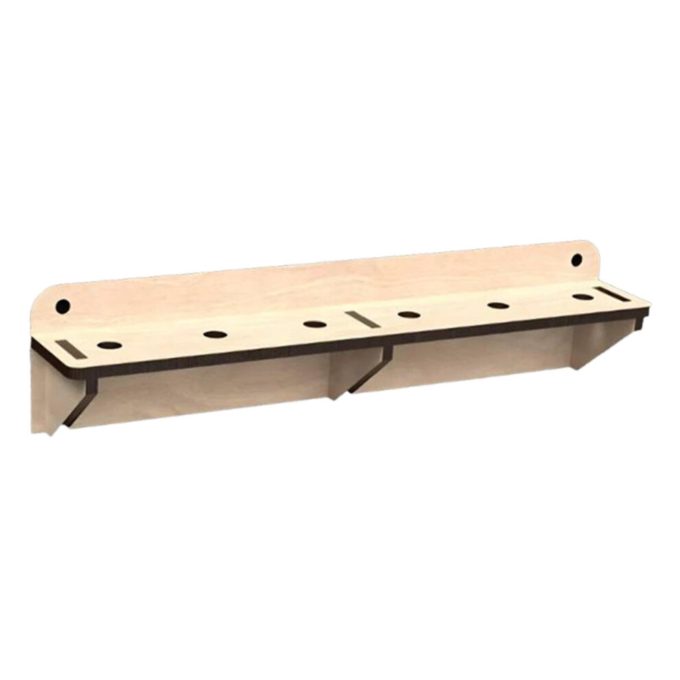 Screwdriver Wall Organizer Wooden Multi Slot Tool Storage Rack For Garage Workshop Wall Mount 9070919980213