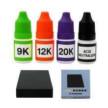 Gold, Silver & Platinum Testing Kit 9K 12K 20k Solutions with 2x2 Test Stone Precious Metal Tester Real/Fake Check Analysis Kit + Acid Neutralizer