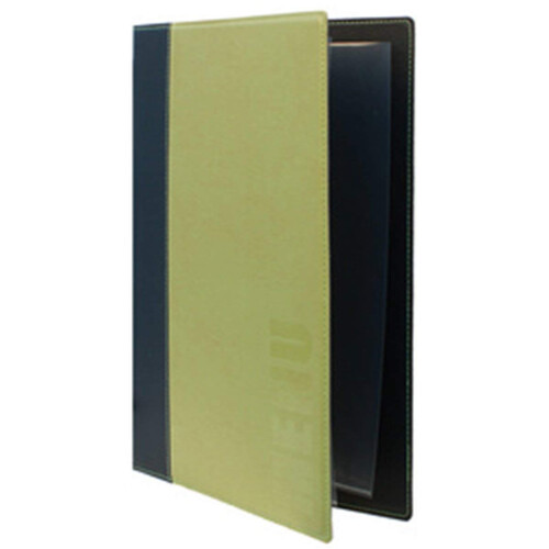 Securit Trendy Range A4 Menu Holder with 1 Double Insert, Green 1