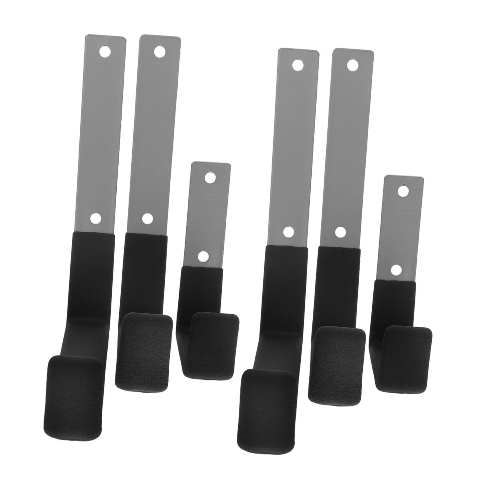 6Pcs Heavy Duty Garage Wall Hooks With Antislip Coating Steel Storage Hangers For Tools And Bikes 9113335738201