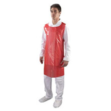 200 x Disposable ROLL Pack Polythene PE Plastic Aprons on Roll FAST Delivery UK Stock (RED)