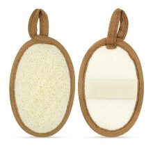 2 Pack Natural Loofah Sponge Pads Gentle Exfoliating Body Scrubber for Shower Face and Body