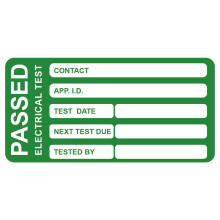 200pcs Passed Pat Test Labels with 20pcs Failed