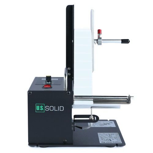 U.S. Solid Automatic Label Dispenser Machine w/Counter Fibre Optic Sensor Speed Adjustable - Transparent and Opaque Labels - Width 10-115MM Length 8- 1