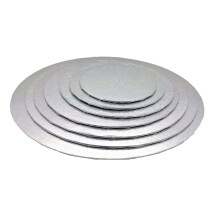 LARRYROO Round Quality Turned Edge 2mm Thick Cake Boards Decoration Support Cards (10, 4 Inch)
